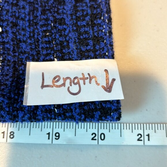 St John Women’s Knit Full zip blue tweed fringe sweater size 14 workwear luxury - Picture 11 of 12